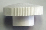 1 3/8" Round White Knob 